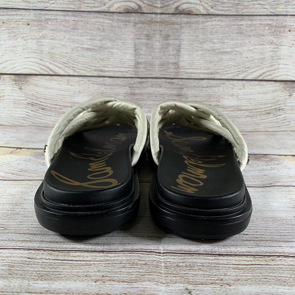 Sam Edelman Vaughn Ivory Leather Sandals Womens Size 8 M - Picture 4 of 8